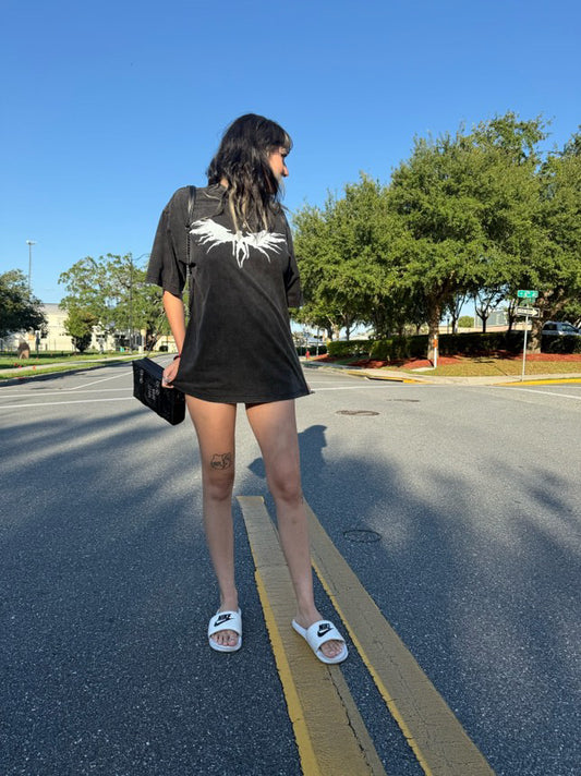 Acid Wash Oversize Shini Tee