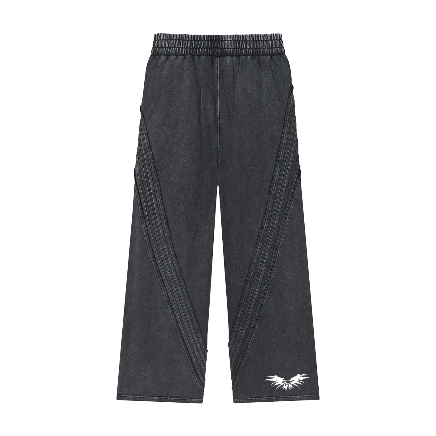 Snow Washed Tape Raw Edge Sweatpants