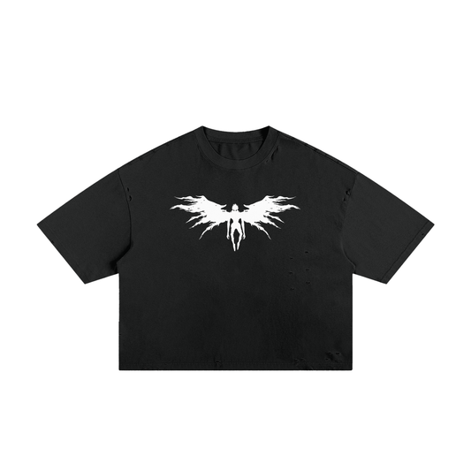 Classic Distressed Boxy Shini Tee