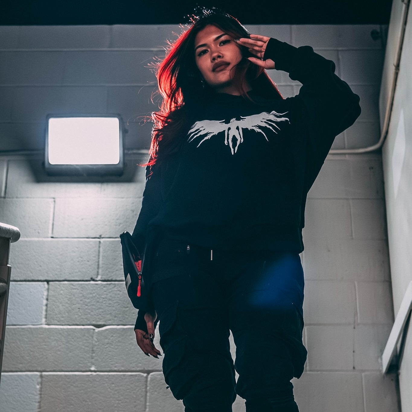 Boxy Oversized Shini Hoodie